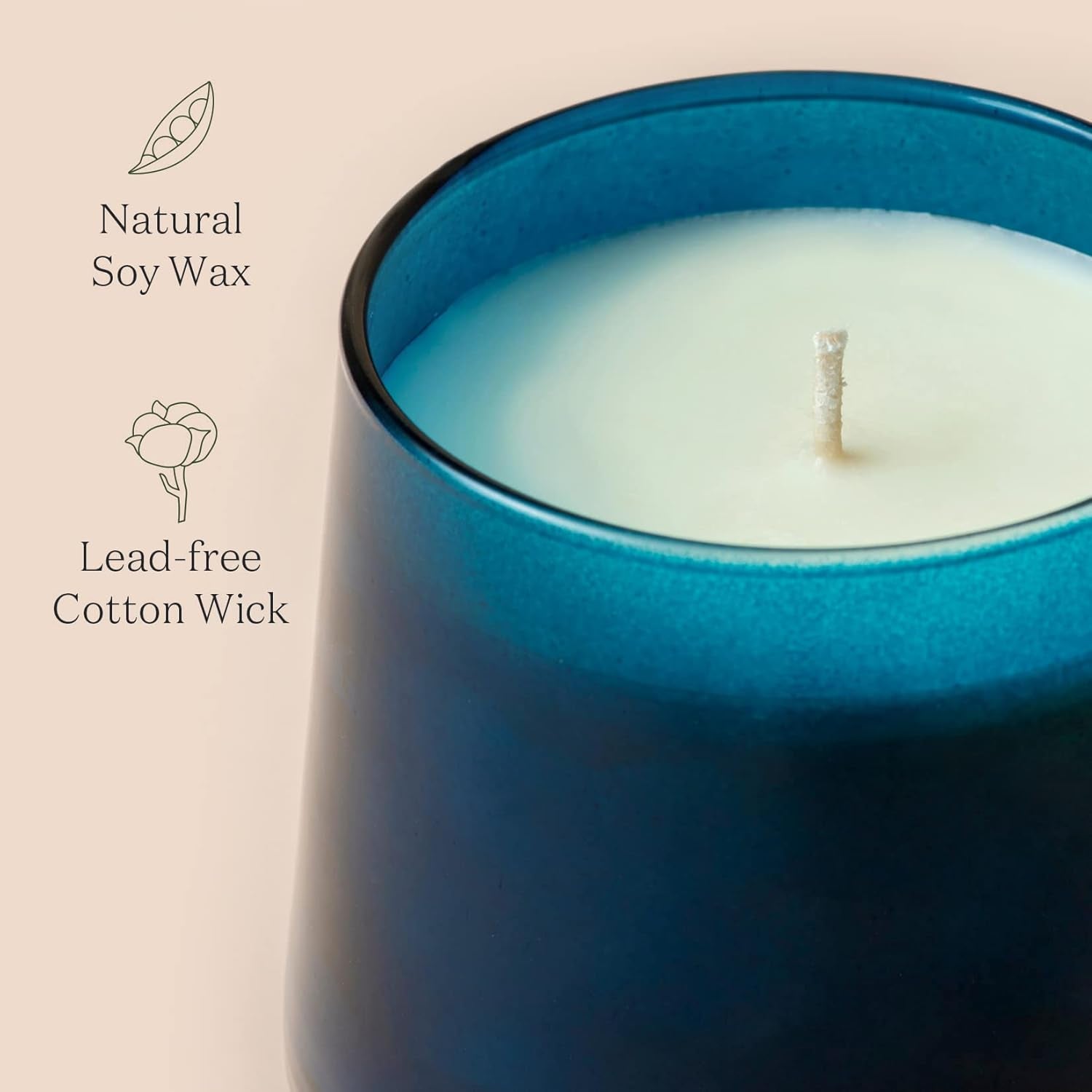 Eucalyptus Candles, Candles for Home Scented, Aromatherapy Candles for Stress Relief, Natural Soy Wax Candles, Luxury Glass Jar Candles, 75 Hours Long Burning Candles, 12.3Oz