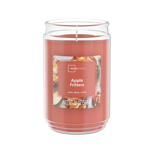 Apple Fritters Scented Candle in Single-Wick Glass Jar, 20 Oz