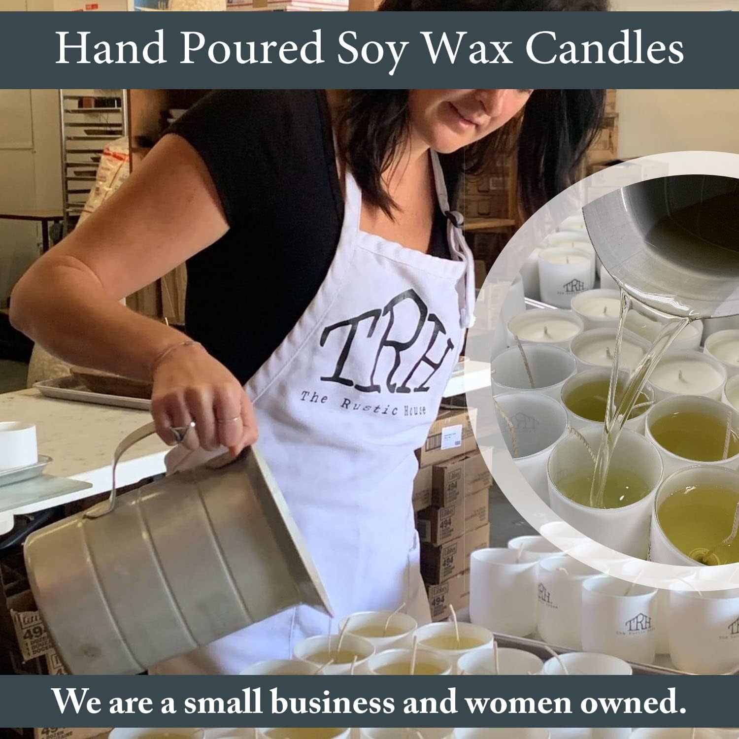 Candles Soy Wax Spring + Summer Scented Candle | Long Burning Fresh Scent Non Toxic Candles | Hand Poured Soy Candles for Home Scented Candles, Pineapple + Cilantro